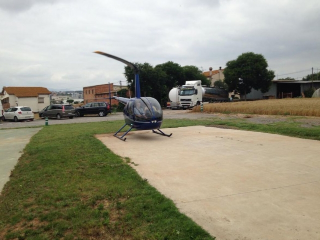 Atterrissage sur un terrain privé 